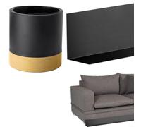 Under Sofa Toy Blocker 300cm Cuttable PVC Strip(Black)
