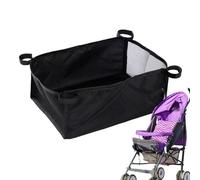 Under Stroller Organizer - Diaper Holder On The Bottom Of Strollers | Easy To Install Bottom Basket Large Capacity Stroller Under Stroller Organizer For Camping, Walking