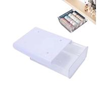 Under Table Drawer Mount - Covert Workstation Holders, Slide-Out Storage Organiser | Self-Adhesive Attachable Drawer, Bottom Storage Box for Classroom Home School Kitchen