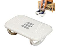 Under Table Footrest - PP 37.5 x 23 x 12 cm | Ergonomic Foot Rest for Work with Massage Function, Non-Slip Mobile Stool, Supports Ankles Home Office, Office