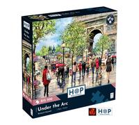 Under the Arc Paris French Scene 500 Big Piece Jigsaw Puzzle HOP New