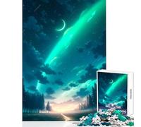 Under The Aurora Puzzles for Teenagers 1000 Piece Secret Santa Gifts Difficult Challenge Educational Toy for Ages 14 And over (38x26cm)