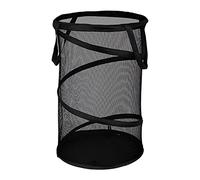 under The Bed with Lids Mesh Laundry Basket Foldable Portable Laundry Basket Foldable Dirty Large Size With Lid Storage And Organization Closet (Black, One Size)