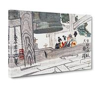 Under the Bell by Yoshida Hanbei Canvas Print for Living Room Bedroom Home Office Décor, Wall Art Picture Ready to Hang, 30 x 20 Inch (76 x 50 cm)