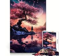 Under The Blossom Tree Jigsaw Puzzles 1000 Pieces for Teenagers Thought Skill Casual Relaxation Flawless Fit (38x26cm)