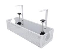 Under the Cable Cable Administration Desktop, the Scratch Resistant Metal Cable Cable Vane/Wing, the Cable Organization System for the Cable Package in the Office or in the Study (White)