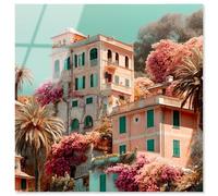 Under the Clear Sky Acrylic Print Vintage Italian Art by Notoriart, Ready to Hang, 30 x 30