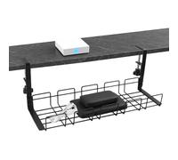 Under the Desk Cable Management - Cord Tray, Wire Locks Basket, Accessories for Maintaining a Tidy Work Area, the Ideal Solution for Computer Workstations and Studio Setup