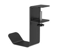 Under the Desk Headphone Hanger - 3.62 x 1.96 x 4.92 inches, Metal Stand with Robust Hook, Space-Saving Headset Holder for Work, Studio, Players, Men, Women, Teenagers, Ideal for School, Classroom