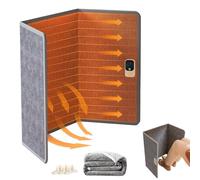 Under The Desk Heater with Blanket, Foldable Space Heater Under Desk Heater Panel with Timer and Thermostat Quiet and Small Space Foot Warmer for Office and Home,Grey-General