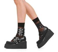 'Under The Influence' Chunky Platform Creeper Shoes Lamoda Black 6