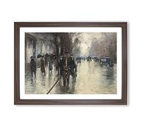 Under The Lime Trees by Lesser URY Framed Print | A2 Walnut Framed Wall Art | Ready to Hang | Modern Floral Picture | Living Room Bedroom Lounge Office