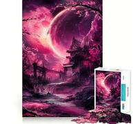 Under The Lunar Glow 1000 Piece Teenager Puzzles Brain Boosting Play Tight Interlock No Gaps Relaxing Indoor Group Activity (38x26cm)