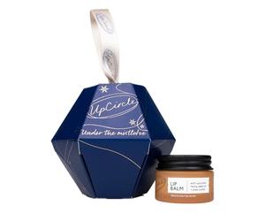 Under The Mistletoe - Festive Bauble - 1 item included: Lip Balm with Hemp Seed Oil + Shea Butter 15ml - Hydrating + Plumping - Natural, Vegan + Cruelty-Free