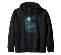 Under the Moon Moment - Wisteria Pavilion Zip Hoodie