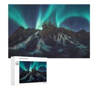 Under The Northern Lights Jigsaw Puzzle, 1000 PCS, Relaxing Activity for Adults, A Detailed Puzzle Experience for Adult Hobbyists, at Home