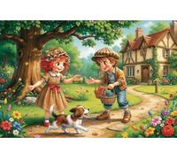 Under The Old Tree 1000 Piece Jigsaw Puzzle,Educational Toy,Impossible Challenge,Adults & Kids 14+ Childhood Friends,Premium,Home Wall Decor,Gift Idea,Stress Relief 70x50cm