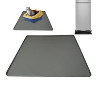 Under the Refrigerator Mat - Silicone Mat for Miini Refrigerator | Silicone Mat for Refrigerator 23.6 x 23.6 Inches with Raised Edge, Drip Tray Washable Under the Tap