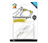Under the Roof Decorating 5-100200 20 lbs Place&Push Canvas Hangers, White