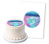 Under The Sea Coral Reef Design, 1 Icing Sheet 5" Round Cake Topper