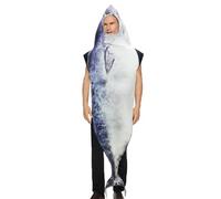 Under The Sea Fish Costume | Funny Lightweight Cozy Realistic Animal Outfit For Adult Cosplay Halloween Festival Masquerade Events Role Play Fishing