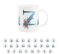 Under The Sea Letter Z Mug - Seaside Ocean Aquatic Gift - Tea/Coffee Bone China Cup Alphabet Present