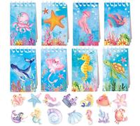 Under The Sea Party Bag Fillers DIY Animal Stickers Bag Ocean Sea Animals Party Favours Girls Birthday Party Supplies