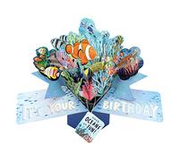 Under The Sea Pop Up Birthday Greeting Card with Fish 3D Pop-Up Cards POP221