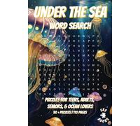 Under The Sea Word Search: With easy to read print | Puzzles for teens, adults, seniors, & ocean lovers | Can relieve stress and anxiety | 6x9inches, ... gift for vacations, holidays and free time