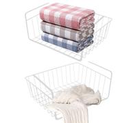 Under the Shelf Basket, Organiser Basket, Under Shelf Hanging Basket, Multi Purpose Sliding Basket, Under Cabinet Storage, Cupboard Organiser Storage for Laundry Room, Shoe Bench, Cupboard
