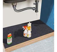 Under The Sink Mat,Cabinet Mat - Absorbent/Waterproof - Protects Cabinets, Premium Shelf Liner, Contains Liquids,Washable (24"×30")