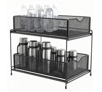 Under the Sink - Multilayer Storage Rack for the Sink, Robust Metal , Extendable Basket for Kitchen, Bathroom, Counter, Cabinet, Laundry Room, , W