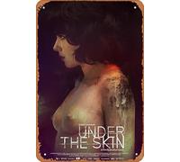 Under the Skin Movie Poster Retro Tin Sign 8x12inch,Film Poster Art Classic Television Posters Music posters Store Karaoke Pubs Club Gift Plaque Man Cave Gift Wall Art Decor Tin Sign.