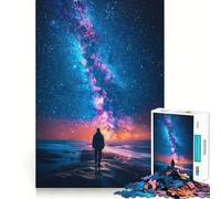 Under The Stars Adults Puzzles 1000 Piece Jigsaws Recall Skill Fun High Precision Die Cut Easy to Learn Family Enjoyment (50x75cm)