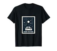 Under The Stars: Minimalist Camping Van Design T-Shirt