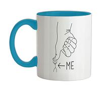 Under The Thumb - 11oz - Ceramic Two-Tone Mug for Coffee/Tea - Babyblue/White - One Size