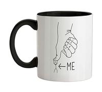 Under The Thumb - 11oz - Ceramic Two-Tone Mug for Coffee/Tea - Black/White - One Size
