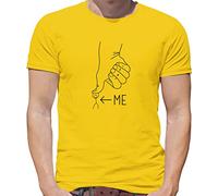 Under The Thumb - Mens T-Shirt - Yellow - Medium
