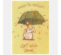 Under The Weather Greetings/Get Well Soon Card