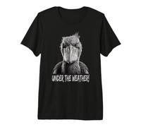 Under The Weather Shoebill Stork Humor Premium T-Shirt