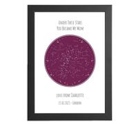 Under These Stars, You Became My Mum - Star Constellation Map Print - Mother's Day Gift - First Mother's Day Gift - Mummy Birthday Gift - Choose Your Colour, Optional Sizes and Print Or Frame