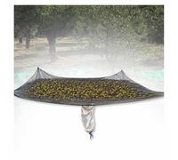 Under Tree Fruit Catcher Net Center Opening, with Side Rope Strap, Tree Leaf Catcher Net Reusable Heavy Duty for Olive, Walnut, Pecan, Chestnut,square-13×12.5ft(4 * 3.8m)