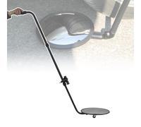 Under Vehicle Safety Inspection Mirror-12 In, Acrylic Convex Reflector with Aluminum Alloy Telescopic Handle (47.2 In) and LED Flashlight and Special Storage Bag