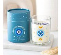 Under Watchful Eyes White Rose Candle With Crystals - Spiritual Gift