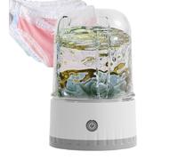 Under Wear Washer, Wireless Laundry Machine, 5.12x4.33x7.87 Inches, Rechargeable Washing Device, Gentle Underwear Cleaner for Apartments Dorms Travels Use, White and Pink