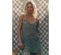 Under Your Spell Mini Slip Dress by Intimately at Free People in Storm Tide, Size: XS - female