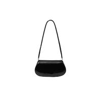Underarm Bag Knock Trendy Style Design Flip Leather Shoulder Bag For Women Chic Underarm Female(Black)