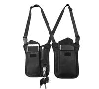 Underarm Bag - Travel Low Bag for Travel, Men and Women Hidden Bags, Side Strong Nylon Pocket | Travel Safe for Safety in Bando, Black, Se référer au descriptif, Refer to description