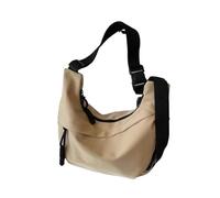 Underarm Bags Solid Casual Zipper Women's Big Capacity Color Single Shoulder Totes Bag(Khaki)