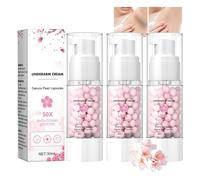 Underarm Rejuvenating Cream,Gluta Underarm Cream,50X Vitamin C Pearl Capsules, 50x Pearl Capsules,Rejuvenate,Dark Elbows And Knees Lightening (3)